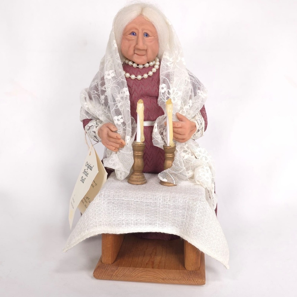 DEBBIE McINTYRE Original Artist Doll Handmade Grandmother OOAK Signed 14 USA Mad